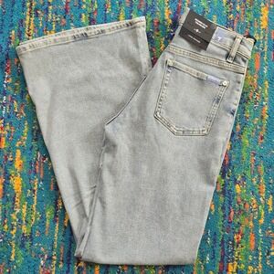 NWT 7 For All Mankind Modern Dojo Tailorless Jeans Blue Luxe Vintage Size 28